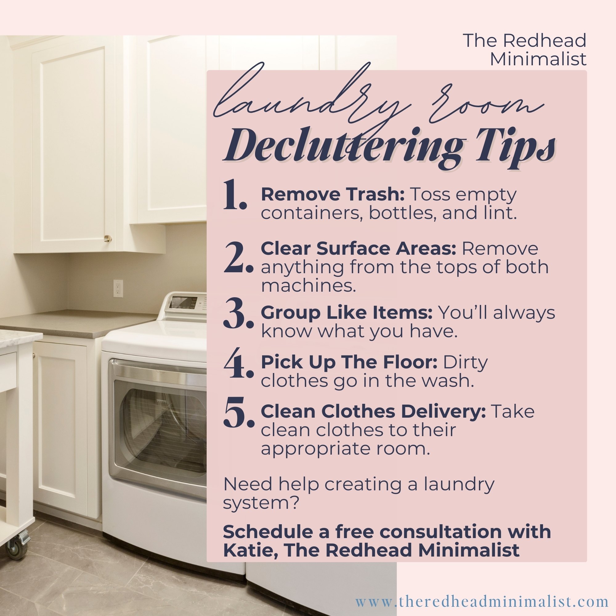 Laundry Room Decluttering Tips